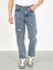 Kaizer Denim Boyfriend Lazerli Koyu Mavi Denim Jean 4