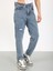 Kaizer Denim Boyfriend Lazerli Koyu Mavi Denim Jean 5