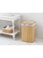 Tekno Trust Bambu Fancy Bambu Katlanabilir 2 Bölmeli Çamaşır Sepeti 40X30X60 cm Bej Type 0 Büyük (50+ Çap) 1 40 2