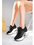 Kadın Ithal Örme Triko Gizli Dolgu Topuk Sneakers 1