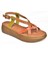 M291050703 Turuncu/taba Deri Parmak Arası Kadın Sandalet 4