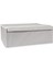 Tekno Trust Orta (26-50 Çap) 3lü Çok Amaçlı Kutu Baza Gri Çizgili 50X40X19 cm 50 x 40 3 Kumaş Gri Type 0 1