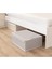 Tekno Trust Orta (26-50 Çap) 3lü Çok Amaçlı Kutu Baza Gri Çizgili 50X40X19 cm 50 x 40 3 Kumaş Gri Type 0 4