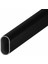 Mat Siyah Oval Gardırop Askı Borusu + Flanş 1