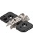 Clip Menteşe Tabanı, Haç Tipi, 0 Mm, Çelik, Vidalı, Hv: Eksantrik 173H7100 Onyx Siyah 1