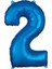 34 inç 2 Mavi Renk Rakam Folyo Balon 1