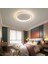 Beyaz Ø60CM Çember 3 Işık Rengi, Kumandalı LED Tavan Lambası, yuvarlak Avize, modern 2