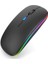 Srm1 Rgb Ledli Şarjlı Çift Mod 2.4ghz Wireless + 5.1V Bluetooth Mouse 2