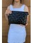 Tekno Trust Siyah Kadın Siyah Rugan Üçgen Desenli Portföy Clutch Çanta Tekli Suni Deri Kapitone Casual/günlük 3