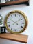 Gold Metal Çerçeveli Salon Otel Ofis Duvar Saati Çap 60 cm 5