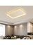 Gold 60X90CM Kare 4000k Işık Rengi,kumandalı LED Tavan Lambası,avize,modern Aydınlatma, Dekoratif Işık 4