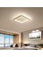 Siyah 40X40CM Kare 3 Işık Rengi, kumandalı LED Tavan Lambası, avize, modern Aydınlatma, Dekoratif Işık 1