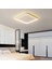 Beyaz 40X40CM Kare 4000k Işık Rengi, kumandalı LED Tavan Lambası, avize, modern Aydınlatma, Dekoratif Işık 4