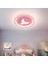 Ø60cm Pembe 3 Işık, Kumandalı, Çocuk Odası, Plafonyer Avize, LED Aydınlatma, 1