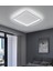 Beyaz 80X80CM Kare 4000k Işık Rengi, kumandalı LED Tavan Lambası, avize, modern Aydınlatma, Dekoratif Işık 1