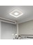 Beyaz 80 x 80 cm Kare 3 Işık Rengi, Kumandalı LED Tavan Lambası, Avize, Modern Aydınlatma, Dekoratif Işık 2
