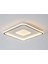 Beyaz 80 x 80 cm Kare 3 Işık Rengi, Kumandalı LED Tavan Lambası, Avize, Modern Aydınlatma, Dekoratif Işık 4