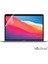 Apple MacBook Air M1 Çip 13 Inç A2337 ile Uyumlu Simli Kılıf + Siyah Klavye Kılıfı + Film 3