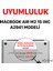 Apple Macbook Air M2 Çip 15 Inç A2941 ile Uyumlu Simli Kılıf + Siyah Klavye Kılıfı + Film 2
