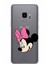 Samsung Galaxy S9 Kapak Minnie Mouse Tasarımlı Şeffaf Süper Silikon Kılıf 1