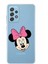 Samsung Galaxy A52 Kapak Minnie Mouse Tasarımlı Şeffaf Süper Silikon Kılıf 1