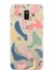 Samsung Galaxy J7 Duo Kapak Abstract Tasarımlı Şeffaf Süper Silikon Kılıf Uyumlu 1