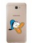 Samsung Galaxy J7 Prime Kapak Donald Duck Tasarımlı Şeffaf Süper Silikon Kılıf 1