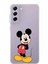 Samsung Galaxy S21 Fe Kapak Mickey Mouse Tasarımlı Şeffaf Süper Silikon Kılıf 1