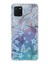 Samsung Galaxy NOTE10 Lite Floral Mavi Tasarımlı Şeffaf Süper Silikon Kılıf 1