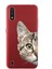 Samsung Galaxy A01 Uyumlu Kapak Catface Tasarımlı Şeffaf Süper Silikon Kılıf 1