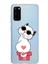 Samsung Galaxy S20 Kapak Cool Cat Tasarımlı Şeffaf Süper Silikon Kılıf 1