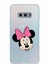 Samsung Galaxy S10E Kapak Minnie Mouse Tasarımlı Şeffaf Süper Silikon Kılıf 1