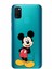 Samsung Galaxy M21 Kapak Mickey Mouse Tasarımlı Şeffaf Süper Silikon Kılıf 1