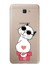 Samsung Galaxy J7 Prime Kapak Cool Cat Tasarımlı Şeffaf Süper Silikon Kılıf 1