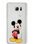 Samsung Galaxy Note 5 Kapak Mickey Mouse Tasarımlı Şeffaf Süper Silikon Kılıf 1