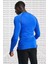 Pro Dri Fit Men's Tight Fit Top Slim Fit Uzun Kollu Sweatshirt Body Sax Mavi 2