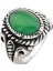 Erkek Yüzük Gümüş 925 Gotik Tasarım Oval Taşlı 1