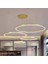 Gold Çember Ø40,60,80CM, 3 Işık, Kumandalı, LED Lamba,yuvarlak Sarkıt Avize,modern Aydınlatma,dekoratif Işık 3