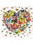Kelebeklerden Bir Kalp | Elmas Mozaik Tablo | Mozaik Puzzle | 50x50 | E20201840M 1