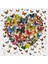 Kelebeklerden Bir Kalp | Elmas Mozaik Tablo | Mozaik Puzzle | 50x50 | E20201840M 2