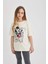 Kız Çocuk Disney Mickey & Minnie Oversize Fit Kısa Kollu Pijama Takımı C1957A824SP 3