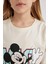 Kız Çocuk Disney Mickey & Minnie Oversize Fit Kısa Kollu Pijama Takımı C1957A824SP 5