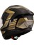 Stream 2 Road Full Face Motosiklet Kaskı Siyah Gold Gri 3