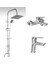 Tandem Banyo+Lavabo Bataryası ve TEMA53260 Tepe Duş Seti 1