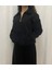Kadın 3ip Sweat Welsoft Kol ve Cep Detay Yarım Fermuar Siyah 3
