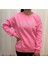 Kadın 3 İp Sıfır Yaka Sweat Twinset Taş Işlemeli Pembe 2