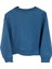 Kadın Petrol Mavisi Bisiklet Yaka Sweatshirt 3