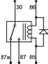 12V 80/60A Diyotlu Güç Rölesi 5 Fişli No 80A / Nc 60A 3