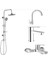 Mare Banyo+Lavabo+Mutfak Bataryası ve Tema 53230 Tepe Duş Seti 1