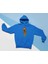 Scooby Doo Baskılı Bebe Mavisi 3 Kalın Kumaş Unisex Sweatshirt Hoodie 1